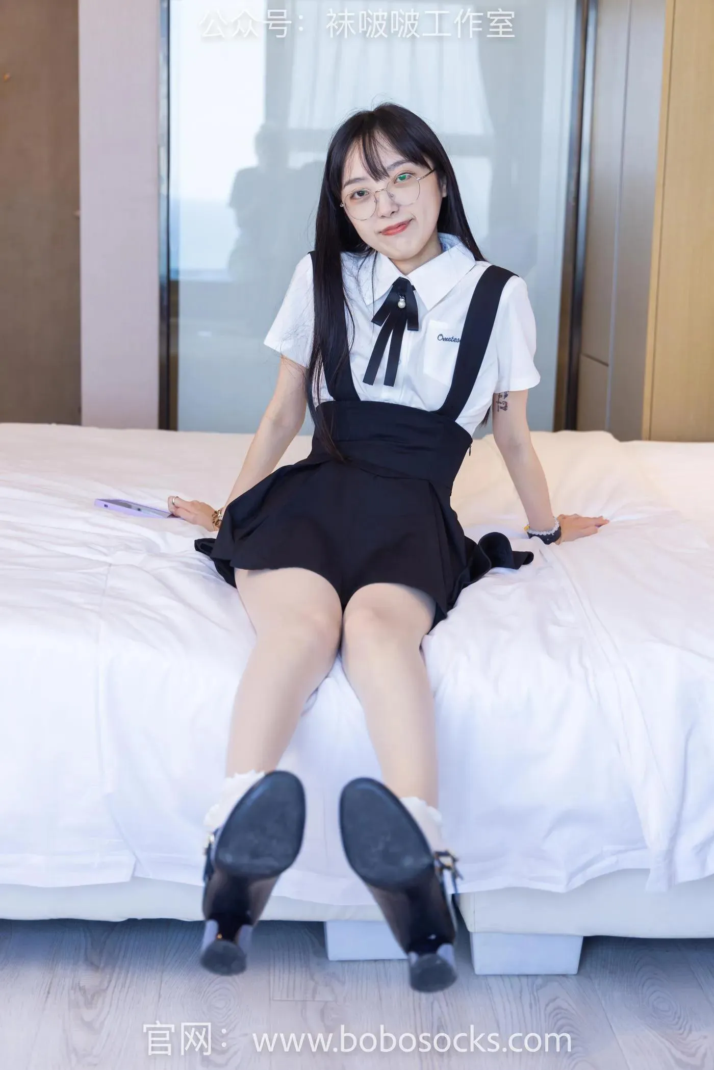 [BoBoSocks袜啵啵]NO.121 稚予-高跟鞋、白棉袜、肉丝 [138P]插图9